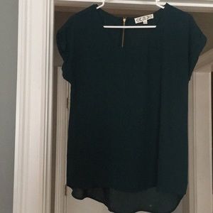 🌻 4/$20 sale🌻Pink Rose short sleeve blouse med